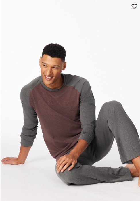 Katoene pyjama Burgundy